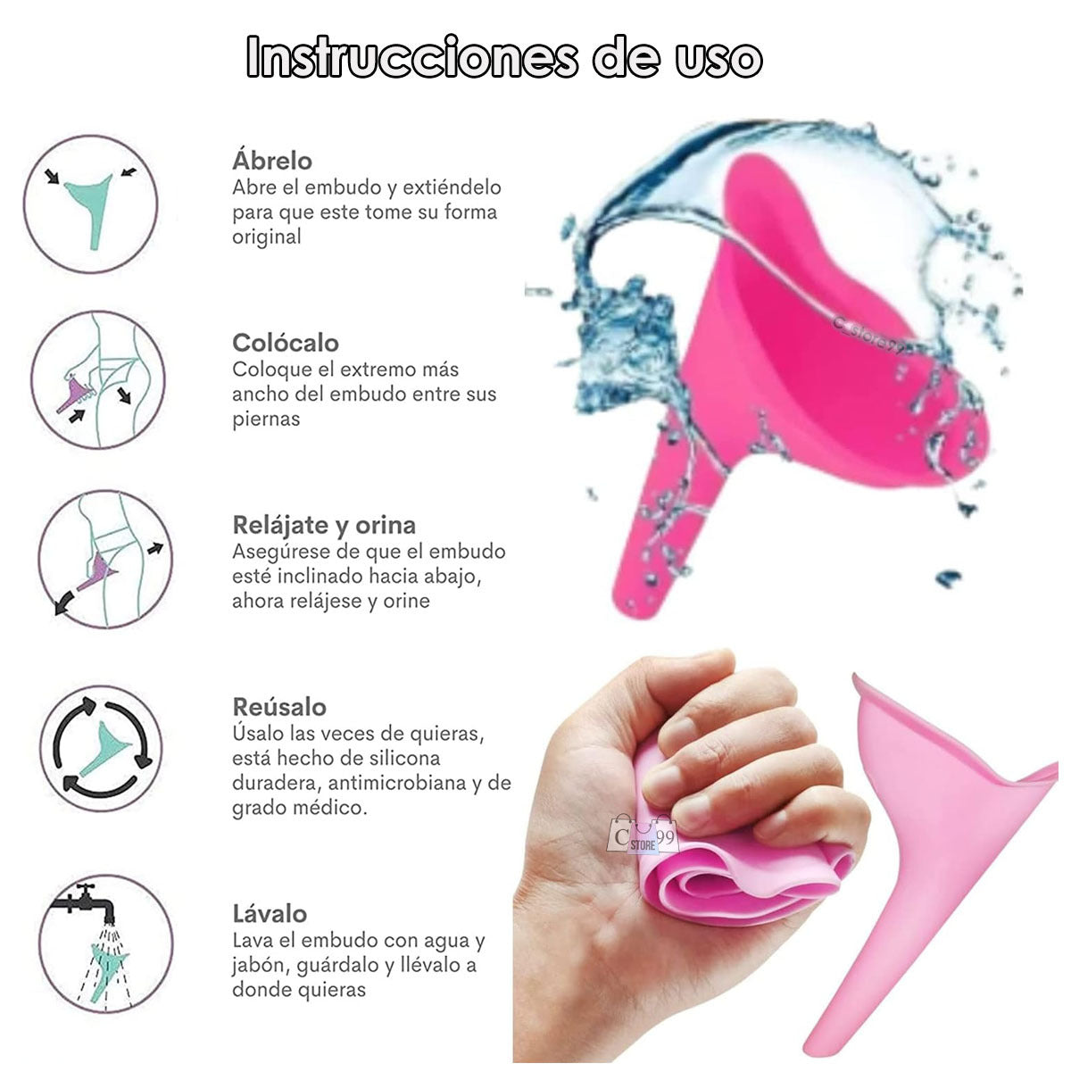 Orinal Portatil Femenino  FemalePortaU ®